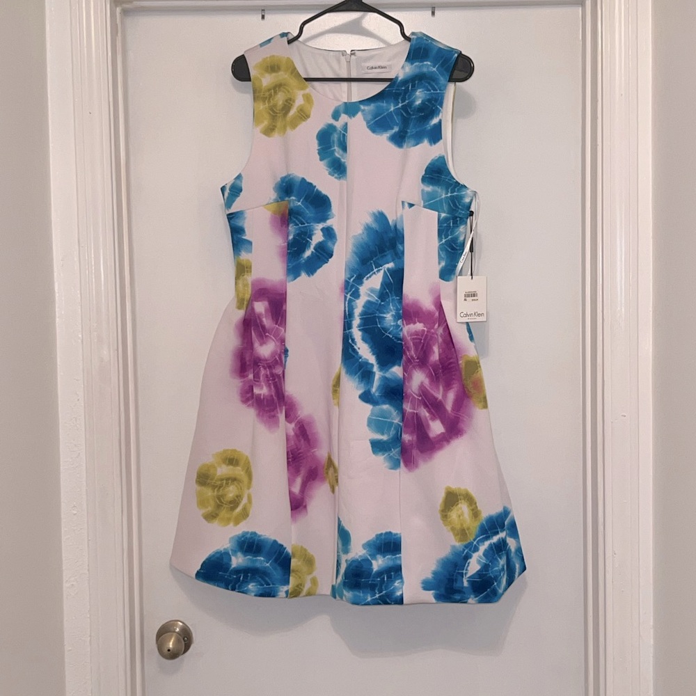 Calvin Klein Multicolor Asymmetrical Dress